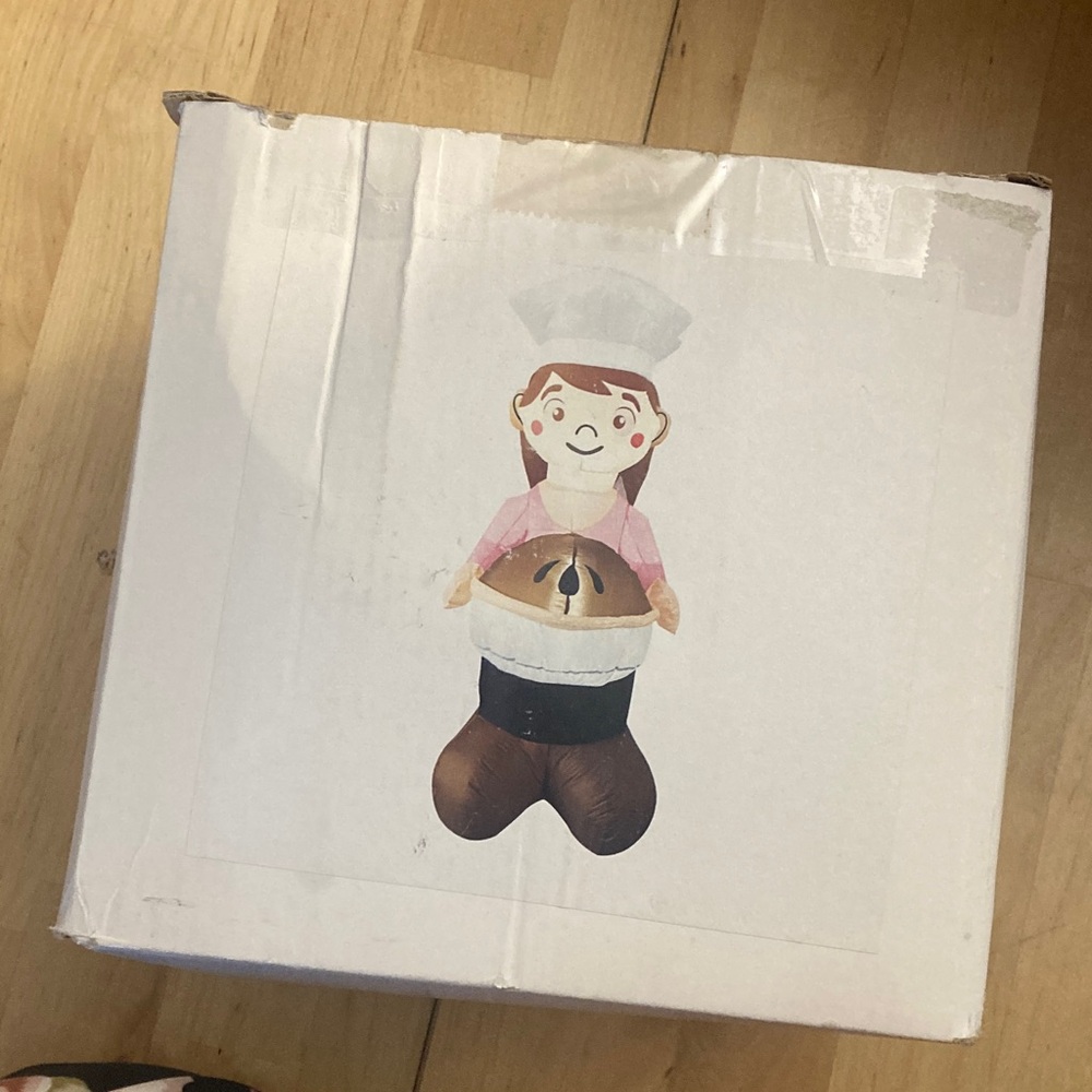 6 Foot Tall Inflatable Baker - Picture 7 of 8